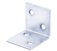 Alberts 823849 Lot de 100 équerres larges galvanisées bleues 30 x 30 x 30 mm