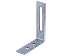 Alberts 823870 Lot de 25 équerres réglables avec trou oblong Bleu galvanisé 65 x 80 x 20 mm