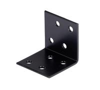 Alberts 824570 Équerre d'assemblage - galvanisée - noire - plastifiée - 40 x 40 x 40 mm | kit de 50