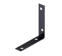Alberts 824631 Equerre de chaise - zinguée - noire - plastifiée - 75 x 75 x 16 mm | kit de 25