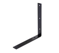 Alberts 824792 Equerre de poutre - noire - plastifiée - 200 x 200 x 26 x 5 mm | kit de 25