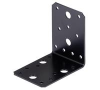 Alberts 824877 Équerre d'assemblage - noire - plastifiée - 90 x 90 x 65 mm | kit de 25