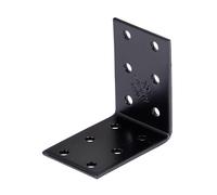 Alberts 824891 Équerre d'assemblage - noire - plastifiée - 60 x 60 x 40 mm | kit de 50