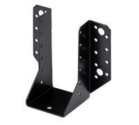 Alberts 824990 Sabot de charpente - type A, ailes extérieures - noir - plastifié - 64 x 128 mm | kit de 25