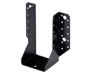 Alberts 825003 Sabot de charpente - type A, ailes extérieures - noir - plastifié - 76 x 152 mm | kit de 16