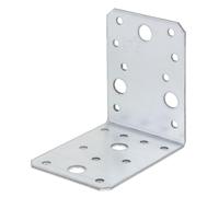 Alberts 832407 Équerre d'assemblage | galvanisée Sendzimir | 90 x 90 x 65 mm | kit de 36
