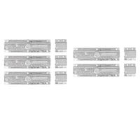 Alberts 835675 Verrou de porte | avec poignée bouton, avec boucle | électro-galvanisé, passivé à couche épaisse | 200 x 57 mm | kit de 5