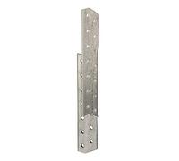 Alberts 837433 Équerre renvoyée | utilisable à gauche | galvanisée Sendzimir | 32 x 32 x 210 mm | kit de 100