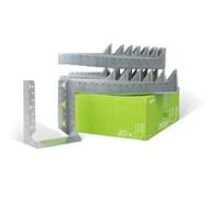 Alberts 837549 Support U | type B, paquet pour artisans | galvanisé Sendzimir | 140 x 180 mm | kit de 20