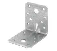 Alberts 837556 Équerre d'assemblage renforcée avec nervure | paquet pour artisans | galvanisée Sendzimir | 70 x 70 x 55 mm | kit de 50