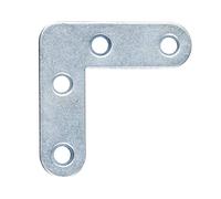 Alberts 837679 Équerre de meuble | galvanisée, en bleu | 40 x 40 x 12 mm | kit de 100