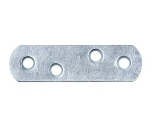Alberts 837884 Platine d'assemblage | avec extrémités arrondies | galvanisée, en bleu | 57 x 16 mm | kit de 100