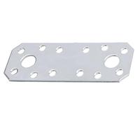 Alberts 839024 Raccord plat | Acier inoxydable | 96 x 35 x 2,0 mm | kit de 25