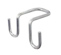 Alberts 839901 Crochet à échelle | avec deux tailles | galvanisé Sendzimir | largeur intérieure 30 mm | profondeur 60/82 mm | kit de 10