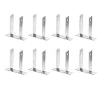 Alberts 839941 U-Pfostenträger Support de Poteau en U, argenté