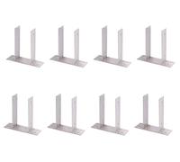 Alberts 840060 U-Pfostenträger Support de Poteau en U, argenté