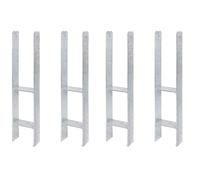 Alberts 840350 H-Pfostenträger Support de Poteau en H, argenté