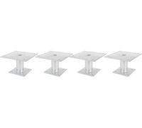 Alberts 841548 Pfostenträger Support de Poteau, argenté