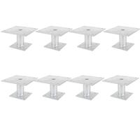 Alberts 841555 Pfostenträger Support de Poteau, argenté