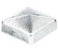 Alberts 843038 Capuchon de poteau pour poteaux en bois | forme plate | galvanisé à chaud | 70 x 70 mm | kit de 10