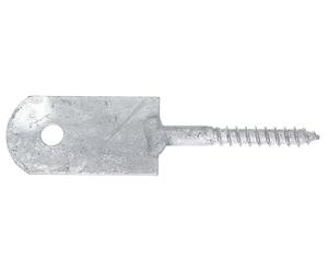 Alberts 843540 Support de barre de clôture avec filetage en bois | galvanisé à chaud | à visser | 120/8 x 60 mm | kit de 20