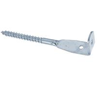 Alberts 843823 Support pour clôture tressée | forme de vis à lame | électro-galvanisé, passivé à couche épaisse | longueur totale 160 mm | kit de 20