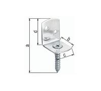 Alberts 843854 Lot de 50 supports de clôture tressés en forme de L - En différentes versions - Galvanisé bleu - Hauteur totale : 83 mm