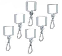 Alberts 844080 Collier pour balançoire | pour poteaux en bois carrés | électro-galvanisé, passivé à couche épaisse | 90 x 90 mm | kit de 6