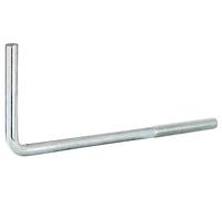 Alberts 844127 Support de loquet de clôture, argenté