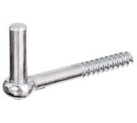 Alberts 844769 Gond à visser | crochet en J, avec filetage coupé | électro-galvanisé, passivé à couche épaisse | cote axe Ø13 mm | longueur 115 mm | kit de 10