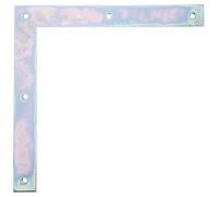 Alberts 844943 Equerre de porte | électro-galvanisé, passivé à couche épaisse | 250 x 250 x 30 mm | kit de 10