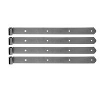 Alberts 845124 Penture | en différents modèles | acier inoxydable | gond Ø 13 mm | taille 400 x 40 mm | kit de 4