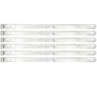 Alberts 845414 Penture | en différents modèles | galvanisée à chaud | gond Ø 16 mm | taille 1000 x 45 mm | kit de 6