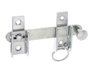 Alberts 845445 Fermeture de volet fléau | avec dispositif d'arrêt | électro-galvanisé, passivé à couche épaisse | taille 120 x 65 mm | kit de 20