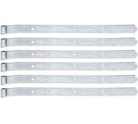 Alberts 846060 Penture | en différents modèles | électro-galvanisé, passivé à couche épaisse | gond Ø 13 mm | taille 642 x 40 mm | kit de 6