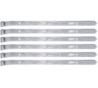 Alberts 846077 Penture | en différents modèles | électro-galvanisé, passivé à couche épaisse | gond Ø 16 mm | taille 782 x 40 mm | kit de 6