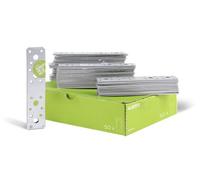 Alberts 846374 Platine d'assemblage | galvanisée Sendzimir | 180 x 40 mm | kit de 50