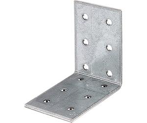 Alberts 846725 Équerre multi-trous | galvanisée Sendzimir | 60 x 60 x 40 mm | kit de 50