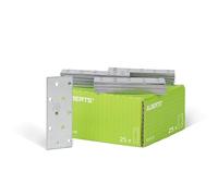 Alberts 847081 Platine d'assemblage | galvanisée Sendzimir | 100 x 40 mm | kit de 25