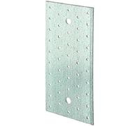Alberts 847272 Plaque multi-trous | galvanisée Sendzimir | 200 x 100 mm | kit de 25