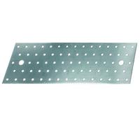 Alberts 847289 Plaque multi-trous | galvanisée Sendzimir | 300 x 100 mm | kit de 20