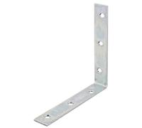 Alberts 847449 Équerre de chaise | galvanisé Sendzimir | 125 x 125 x 22 mm | kit de 40