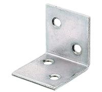 Alberts 847494 Équerre large | galvanisé Sendzimir | 30 x 30 x 30 mm | kit de 100