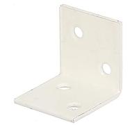 Alberts 847517 Équerre large | plastifiée, en blanc | 30 x 30 x 30 mm | kit de 50