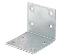 Alberts 847593 Équerre large | galvanisé Sendzimir | 60 x 60 x 60 mm | kit de 100