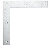 Alberts 847678 Équerre d'angle | galvanisée Sendzimir | 120 x 120 x 20 mm | kit de 120