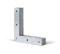 Alberts 847685 Équerre d'angle | galvanisée Sendzimir | 160 x 160 x 30 mm | kit de 10