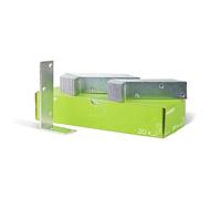 Alberts 847883 Équerre de poutre | électro-galvanisé, passivé à couche épaisse | 75 x 150 x 40 mm | kit de 20