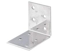 Alberts 848200 Équerre d'assemblage | acier inoxydable | 50 x 50 x 40 mm | kit de 50