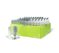 Alberts 848255 Support U | type B | galvanisé Sendzimir | 80 x 120 mm | kit de 25